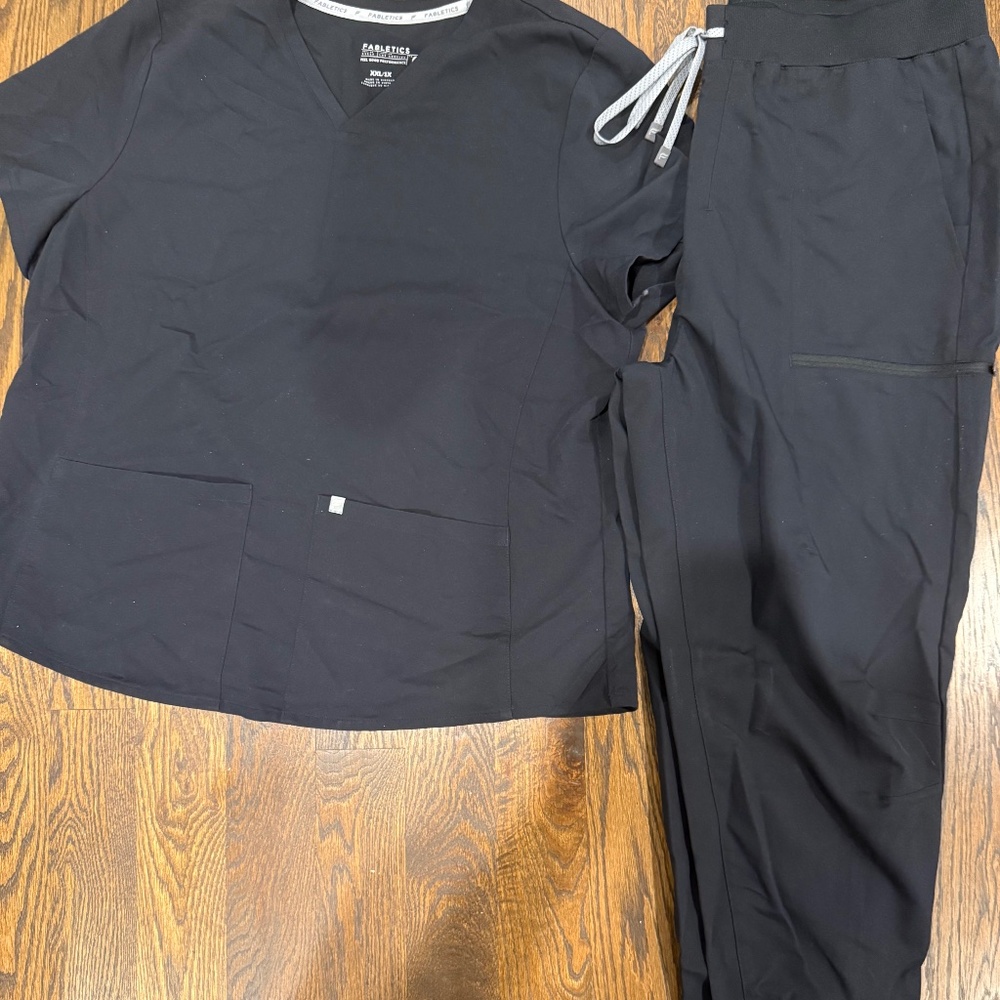 Fabletics Method Scrub Set Black